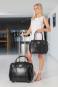 Olivia Lauren Jackson Trolley-Tasche mit 2-Rollen Croco Black