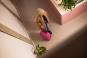 IMPACKT IP1 Koffer S, 4-Rollen mit USB-Port Flora pink