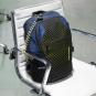 Piquadro PQ-Y Laptoprucksack mit zwei Fächern, 14" und Diebstahlsicherung blue/lime