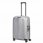 Samsonite Proxis Trolley mit 4 Rollen 69cm + GRATIS HOTELGUTSCHEIN Silber