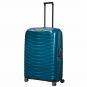 Samsonite Proxis Trolley mit 4 Rollen 81cm + GRATIS HOTELGUTSCHEIN Petrol Blue