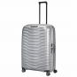 Samsonite Proxis Trolley mit 4 Rollen 81cm + GRATIS HOTELGUTSCHEIN Silber
