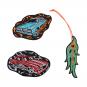 Scout Neo Exklusiv Safety Light Schulranzen-Set 5-teilig Flames