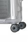 Travelite Next Aluminium-Trolley S+ mit Vortasche, 4 Rollen Silber