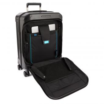 Piquadro PQ-Light Fast-check 4-rollen Laptop-Handgepäck-Trolley