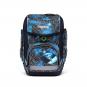 ergobag cubo Reflex Glow 2023 Schulrucksack-Set, 5-tlg. Bär Anhalter durch die Galaxis