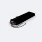 Knirps AS.050 Slim Small Manual Flacher Taschenschirm Black