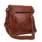 Leonhard Heyden Cambridge Leder-Umhängetasche S mit Tabletfach 10" Cognac