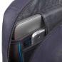 Piquadro Black Square Großer Laptoprucksack 15,6" mit iPad®-Fach oceanblau