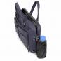 Piquadro Black Square Schmale Kurzgrifflaptoptasche 15" mit Tabletfach oceanblau
