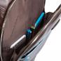 Piquadro Blue Square Großer Laptoprucksack mit 15,6" Notebookfach Mahagoni