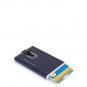 Piquadro Blue Square Kreditkartenetui mit Schiebesystem und RFID-Blocker Nachtblau