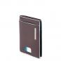 Piquadro Blue Square Kreditkartenhalter mahagonibraun