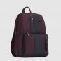 Piquadro Brief 2 Laptoprucksack aus rezykliertem Stoff für 14" Notebook wengè