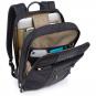 Piquadro Brief Schmaler Laptoprucksack mit iPad-Fach schwarz