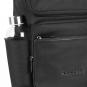 Piquadro Macbeth Laptoprucksack 14" aus Leder und mit recyceltem Stoff Schwarz