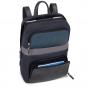 Piquadro Michael Kleiner Rucksack mit Laptopfach 11" blu