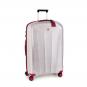 Roncato WE ARE GLAM TEXTURE Trolley L  4-Rollen, 78cm White-Red Satin