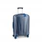 Roncato WE ARE GLAM TEXTURE Trolley M  4-Rollen, 70cm Platino-Blue Pied De Poule