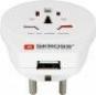 SKROSS Reiseadapter Country Adapter World to Europe USB