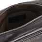 The Bridge Alberto Leder-Schultertasche Schwarz /Ruthenium