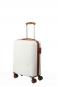 Travelite BALI Trolley S 4-Rollen Weiss/cognac