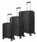 Travelite Mooby 3-tlg. Koffer-Set L/M/S, 4w Schwarz