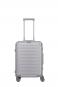Travelite Next Aluminium-Trolley S, Cabin Size, 4 Rollen Silber