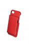 Tru Virtu Click & Slide Pay & Phone Kartenetui und Smartphoneülle - iPhone 8 Nappa Coral/Red