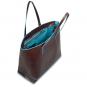 Piquadro Blue Square Shopping bag aus Leder Schwarz