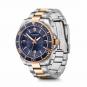 Victorinox Maverick Large 2-tone, 43mm Herrenuhr blue dial, silver/rose-gold