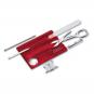 Victorinox Swiss Card Nailcare, 13 Funktionen rot transparent