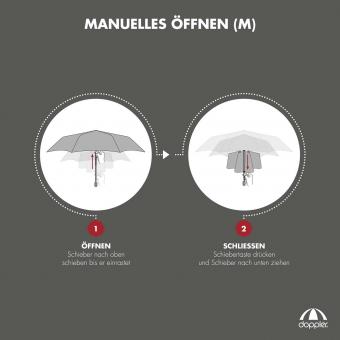 doppler Carbonsteel Mini Slim Uni Manual Taschenschirm