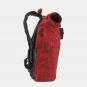 Airpaq Rolltop Airbag -Rucksack mit 15" Laptopfach Rot