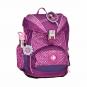 DerDieDas ErgoFlex Schulrucksack-Set 5-teilig mit Sportbeutel Purple Dots