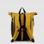 Piquadro Arne Bike Rolltop-Rucksack 15,6" Laptopfach und mit LED-Licht Safrangelb