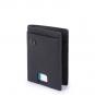 Piquadro Black Square Kreditkartenetui mit RFID-Blocker Nachtblau