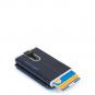 Piquadro Blue Square Compact Wallet für Scheine und Kreditkarten Nachtblau