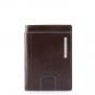 Piquadro Blue Square Kreditkartenhalter mahagonibraun