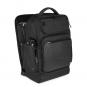 Piquadro Macbeth Fast-check Laptoprucksack 15,6" aus Leder und recyceltem Schwarz