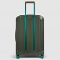Piquadro PQ Light Großer Trolley Koffer mit 4-Rollen, erweiterbar4 Rollen Foresta Verde