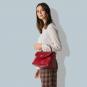 The Bridge Story Donna Top Handle Bag Ribes-Rot/Gold