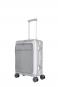 Travelite Next Aluminium-Trolley S+ mit Vortasche, 4 Rollen Silber