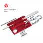 Victorinox Swiss Card Nailcare, 13 Funktionen rot transparent