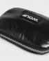 Wouf Quilted Collection Crossbody Coin Purse -Glossy Black