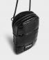 Wouf Quilted Collection Crossbody Phone Bag -Glossy Black