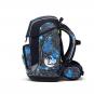 ergobag cubo Reflex Glow 2023 Schulrucksack-Set, 5-tlg. Bär Anhalter durch die Galaxis