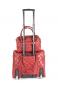 Olivia Lauren Lyana Trolley Bag + Handtasche Burgund