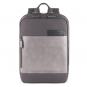 Piquadro Ade Laptoprucksack aus recyceltem Stoff grau