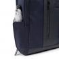 Piquadro Brief 2 Laptoprucksack 15,6" aus rezykliertem Stoff mit iPad Blau